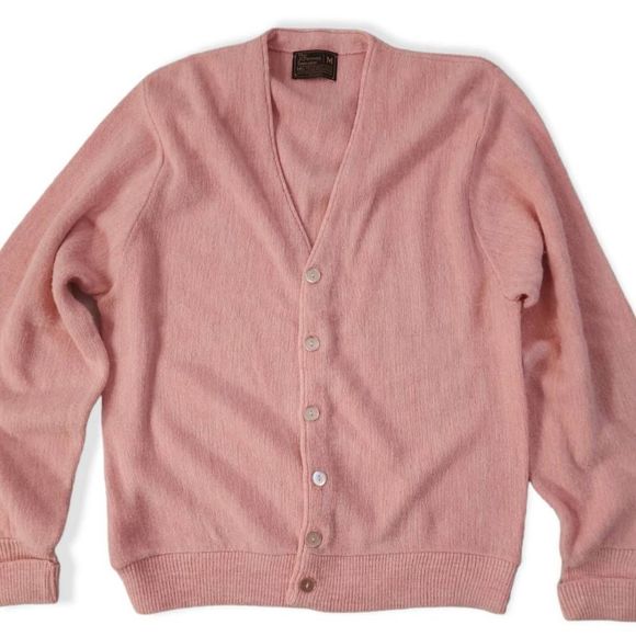 jcpenney Sweaters Vintage Jcpenny 6s Salmon Orlon Acrylic Cardigan